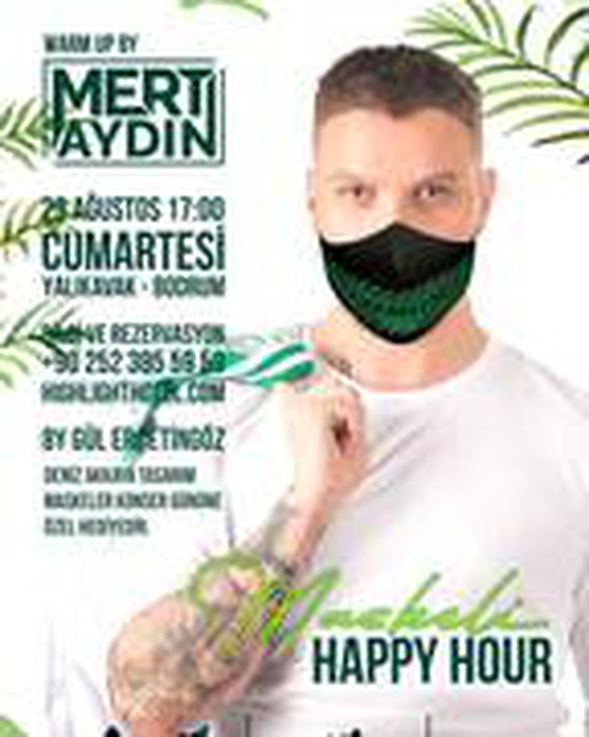 Sinan Akçıl\'dan maskeli happy hour