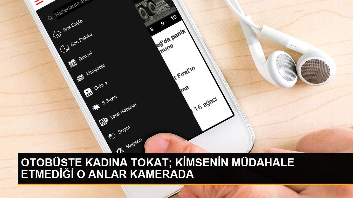 OTOBÜSTE KADINA TOKAT; KİMSENİN MÜDAHALE ETMEDİĞİ O ANLAR KAMERADA