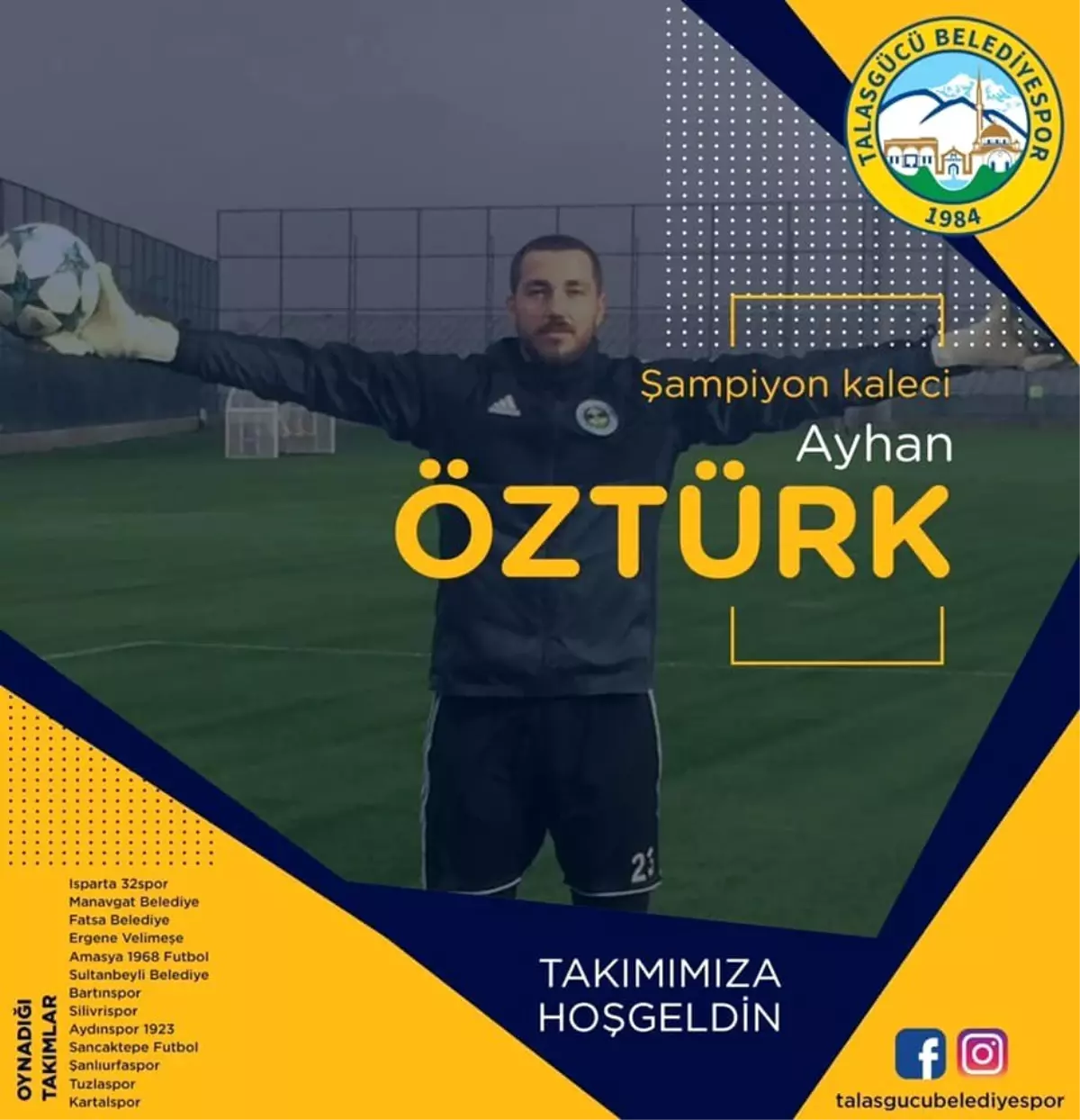 Şampiyon kaleci Talasgücü Belediyespor\'da