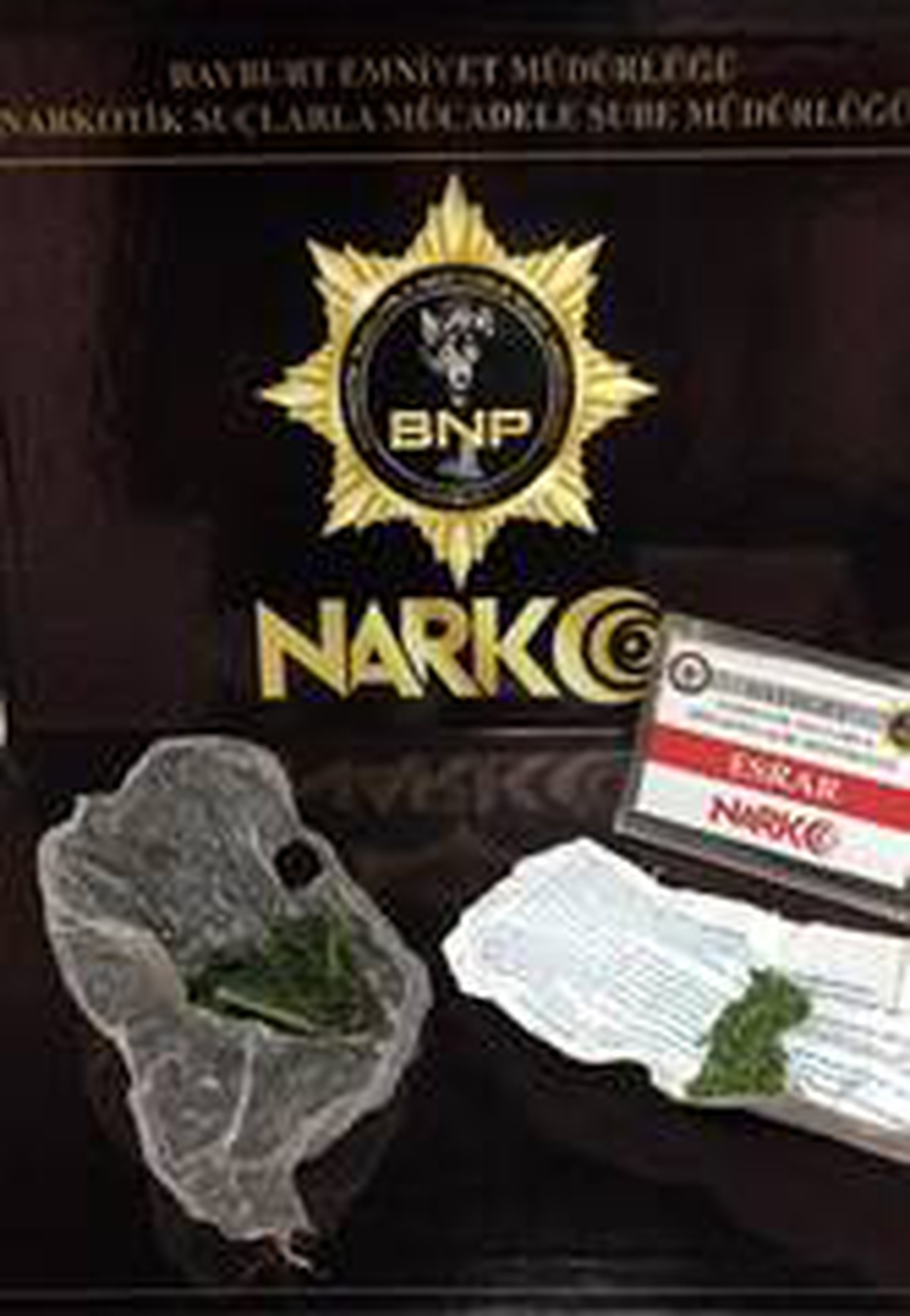 Bayburt\'ta 4,86 gram esrarla bir kişi yakalandı
