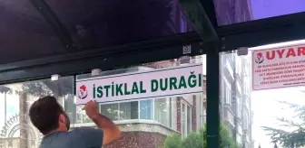 Duraklara isim veriliyor