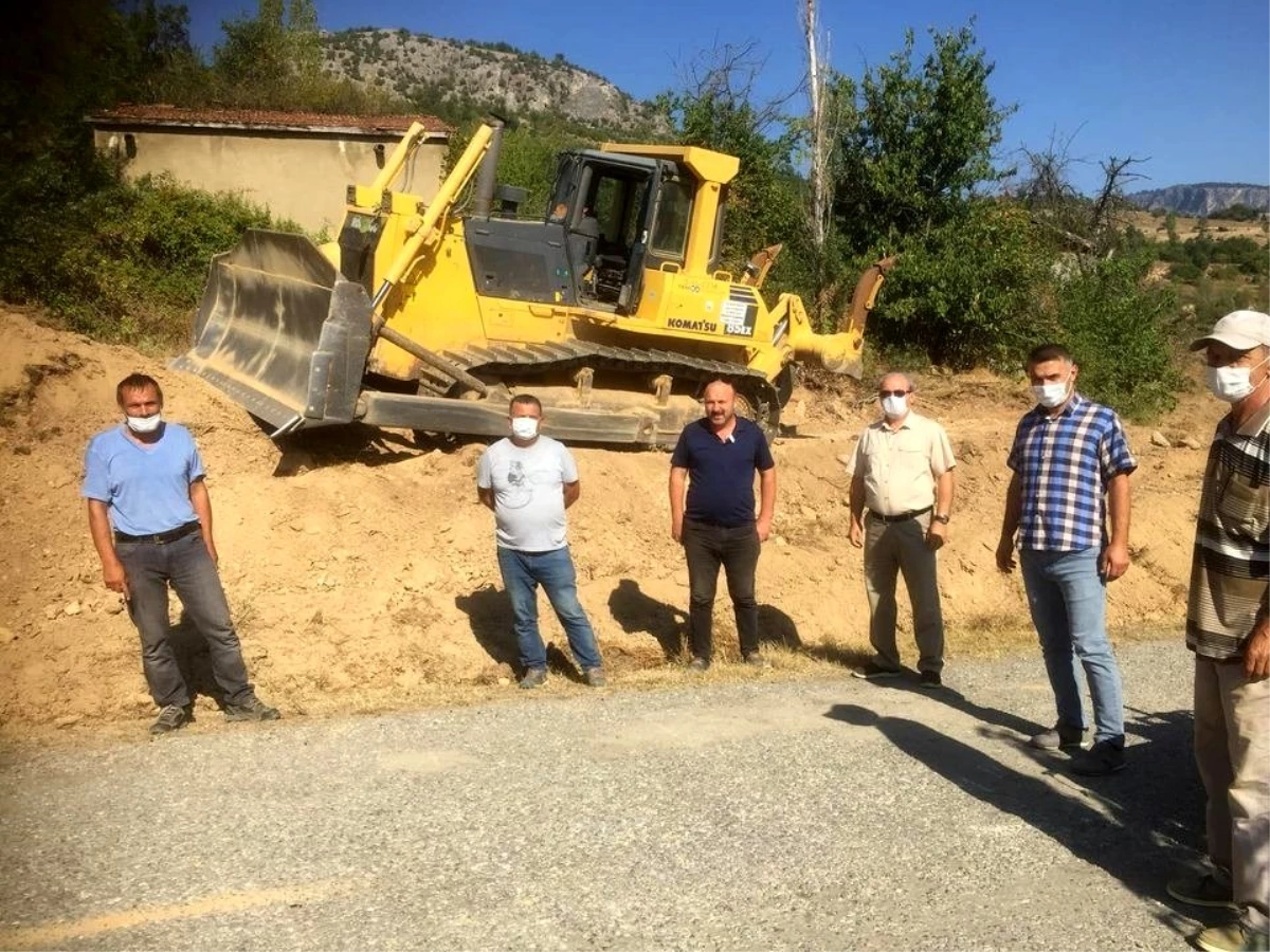 Eğrigöz köyü yolu sil baştan yapılıyor