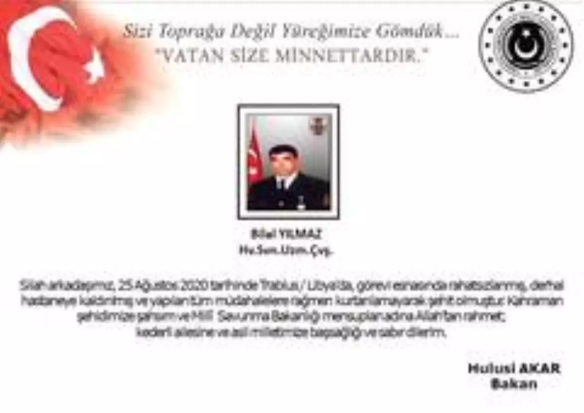 Son dakika gündem: Kozanlı Uzman Çavuş Bilal Yılmaz şehit oldu