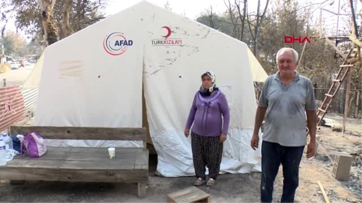 Son dakika haberleri | ADANA Orman yangını sonrası Kozan\'da yangınzedeler için çadır kuruluyor