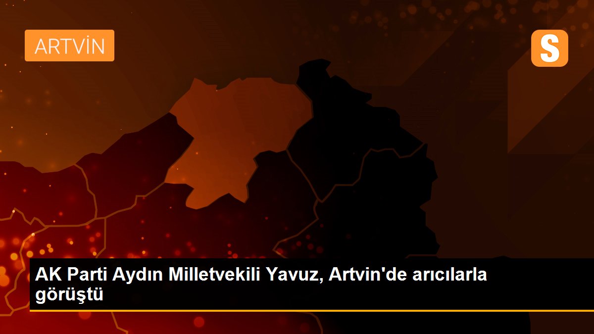 AK Parti Aydın Milletvekili Yavuz, Artvin\'de arıcılarla görüştü