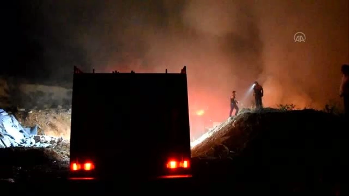 Son Dakika: Bodrum\'da bahçe atıkları toplama alanında çıkan yangın söndürüldü