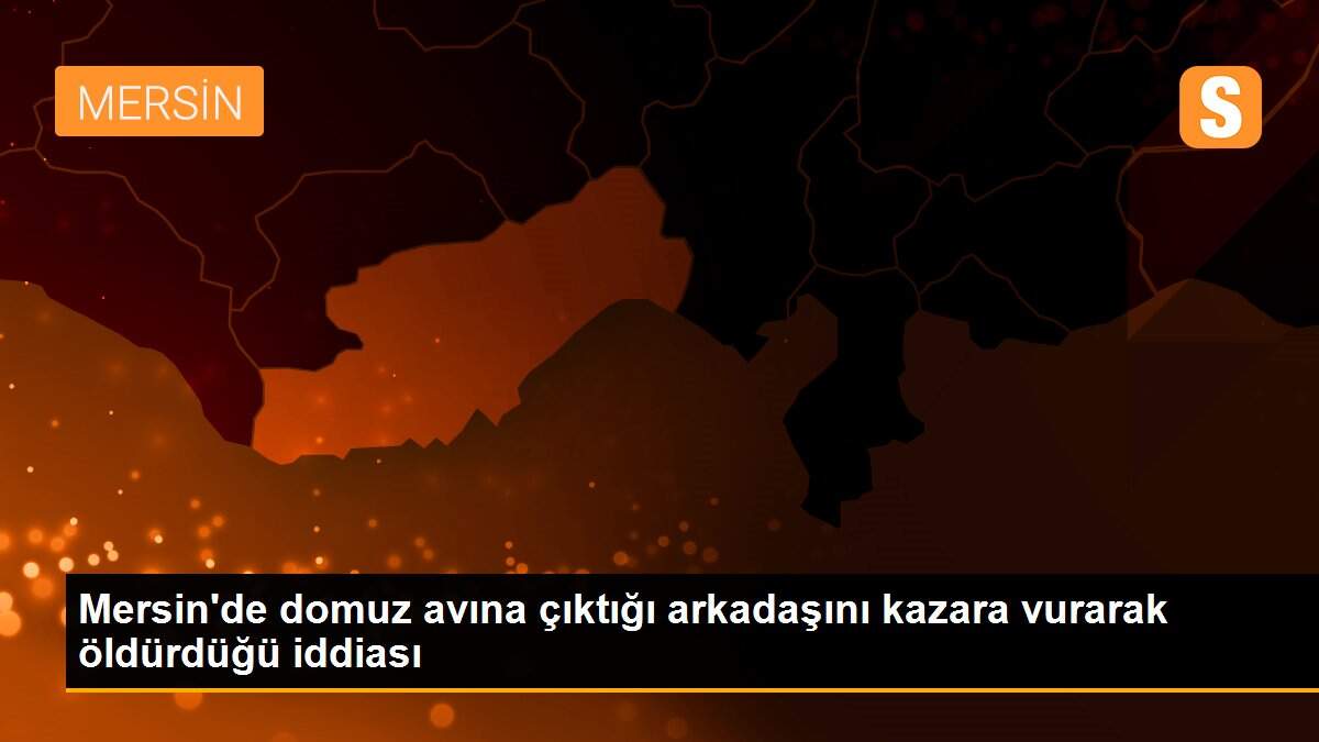 Mersin\'de domuz avına çıktığı arkadaşını kazara vurarak öldürdüğü iddiası