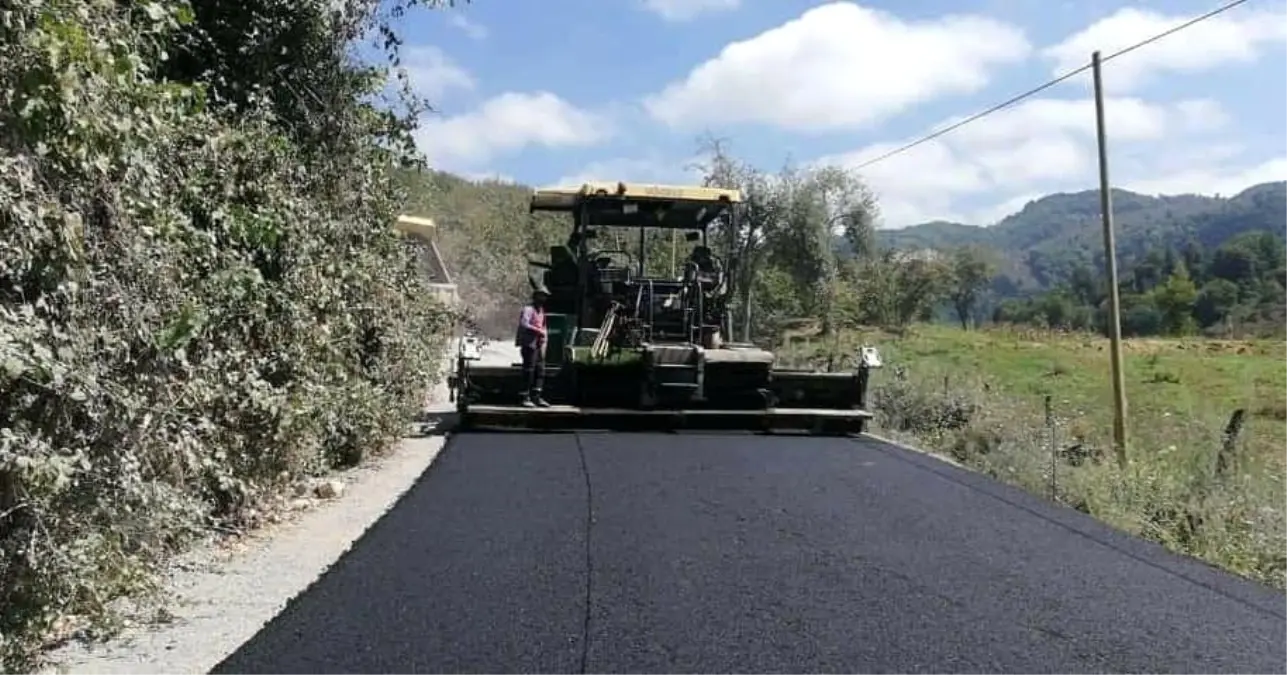 Selde tahrip olan yollar asfaltlandı