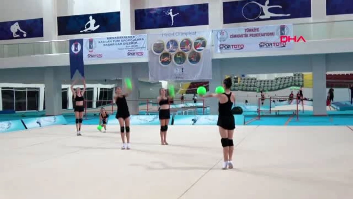 SPOR Ritmik Cimnastik Milli Takımı Mersin\'de kampa girdi