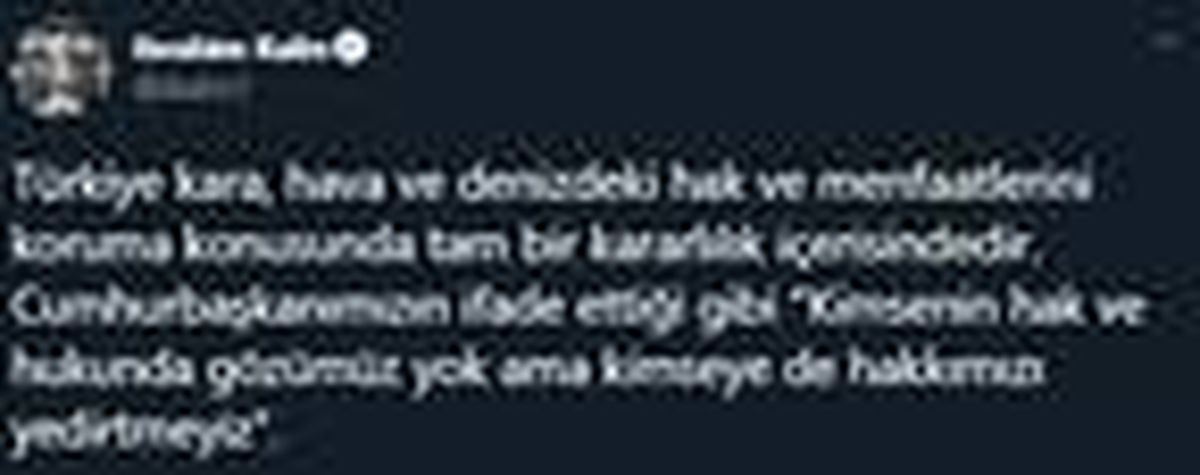 İbrahim Kalın: Türkiye tam bir kararlılık içerisindedir