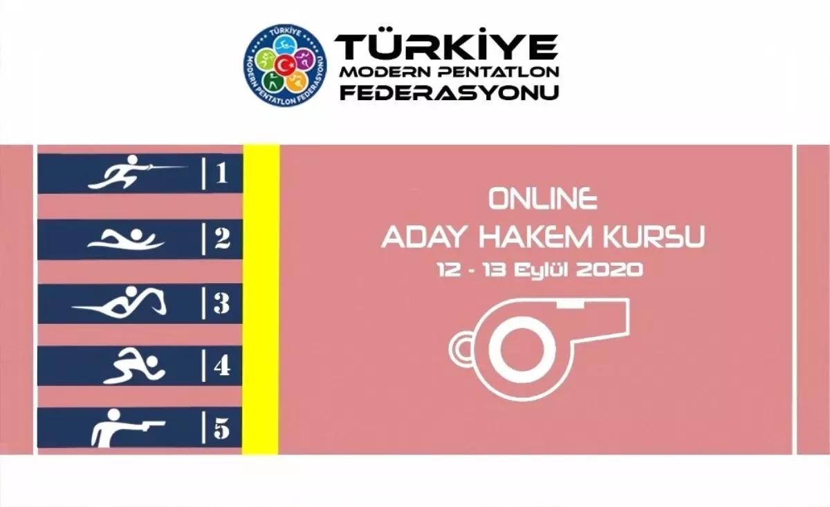 Modern Pentatlon Online Aday Hakem Kursu eylülde başlıyor