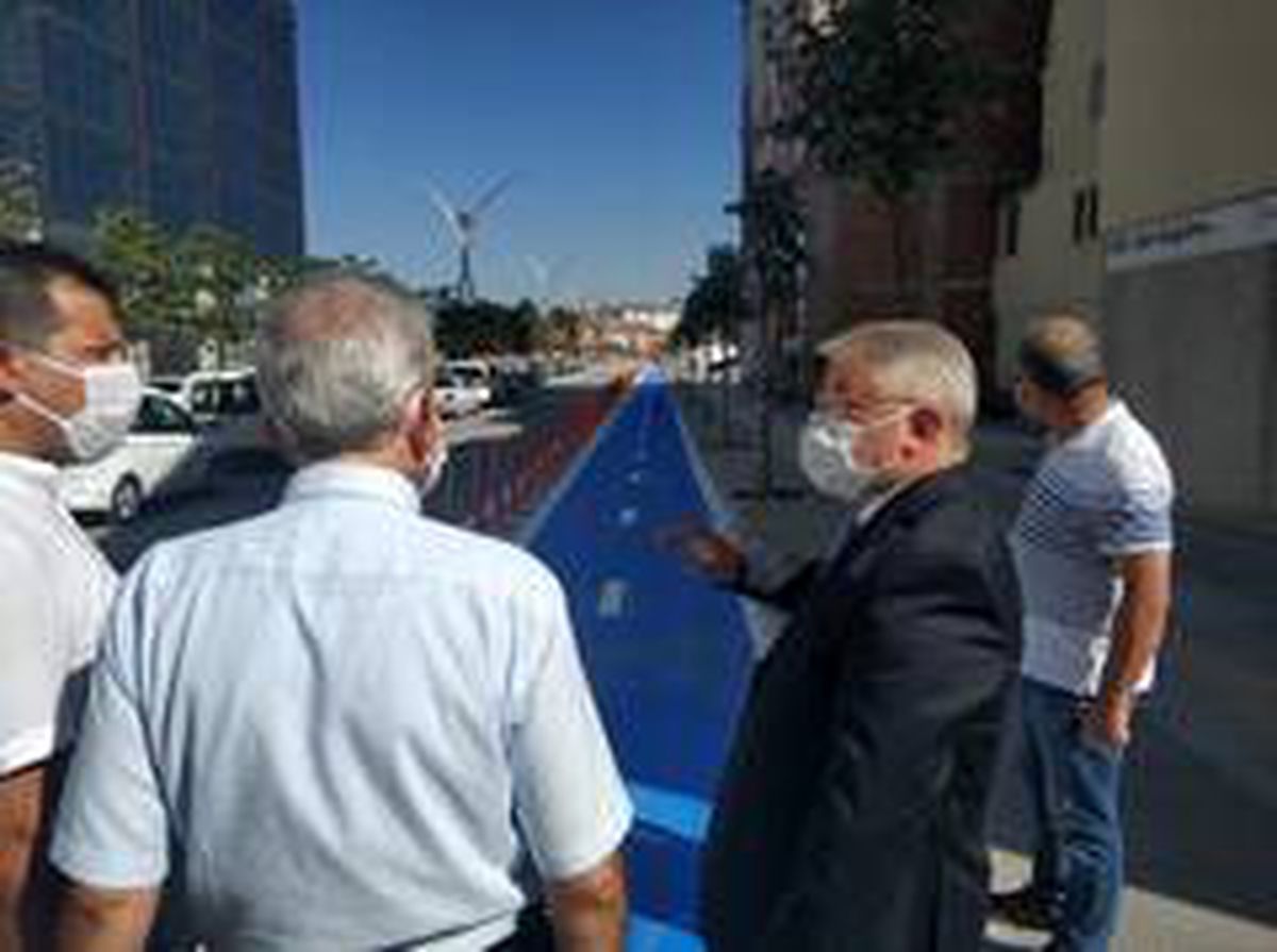 Recep Tayyip Erdoğan Caddesi\'ne bisiklet yolu yapılıyor