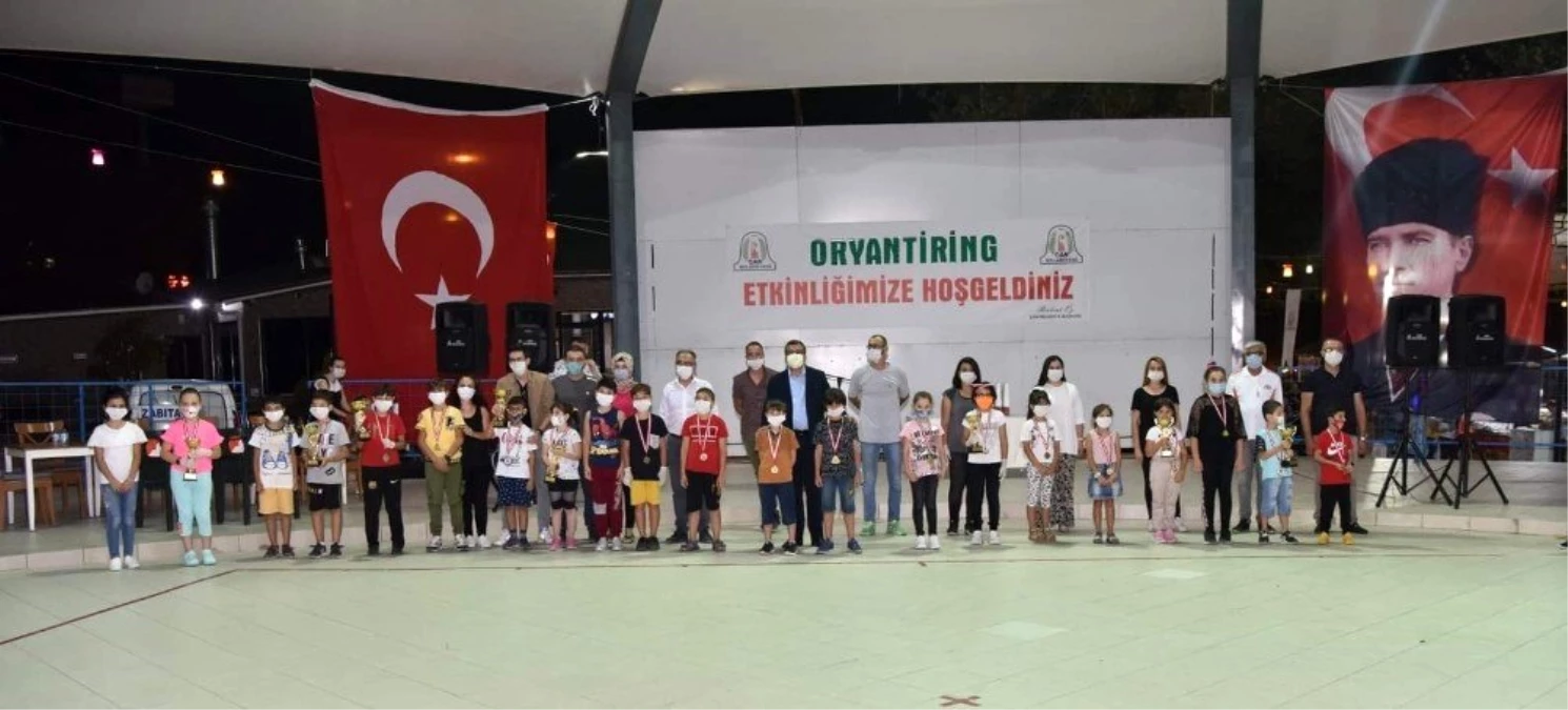 Çan Belediyesi oryantiring bilgi yarışmasında ödül töreni