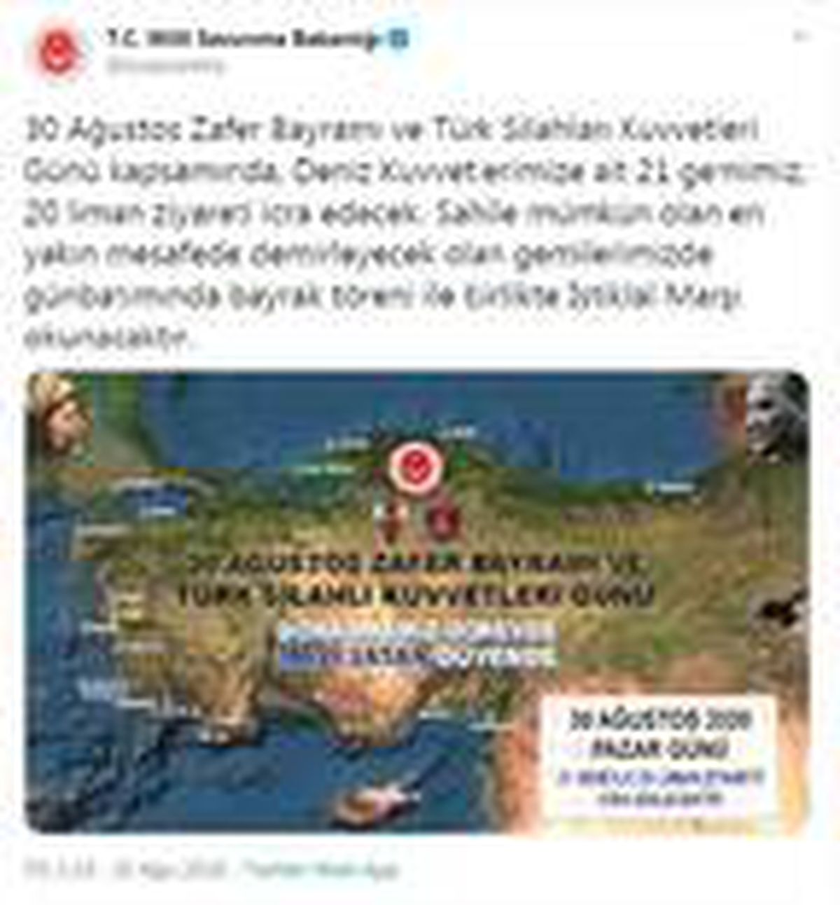 MSB: 21 gemimiz, 20 liman ziyareti yapacak