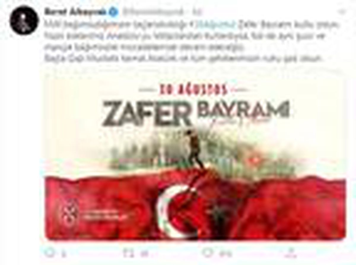 Bakan Albayrak\'tan \'30 Ağustos\' mesajı