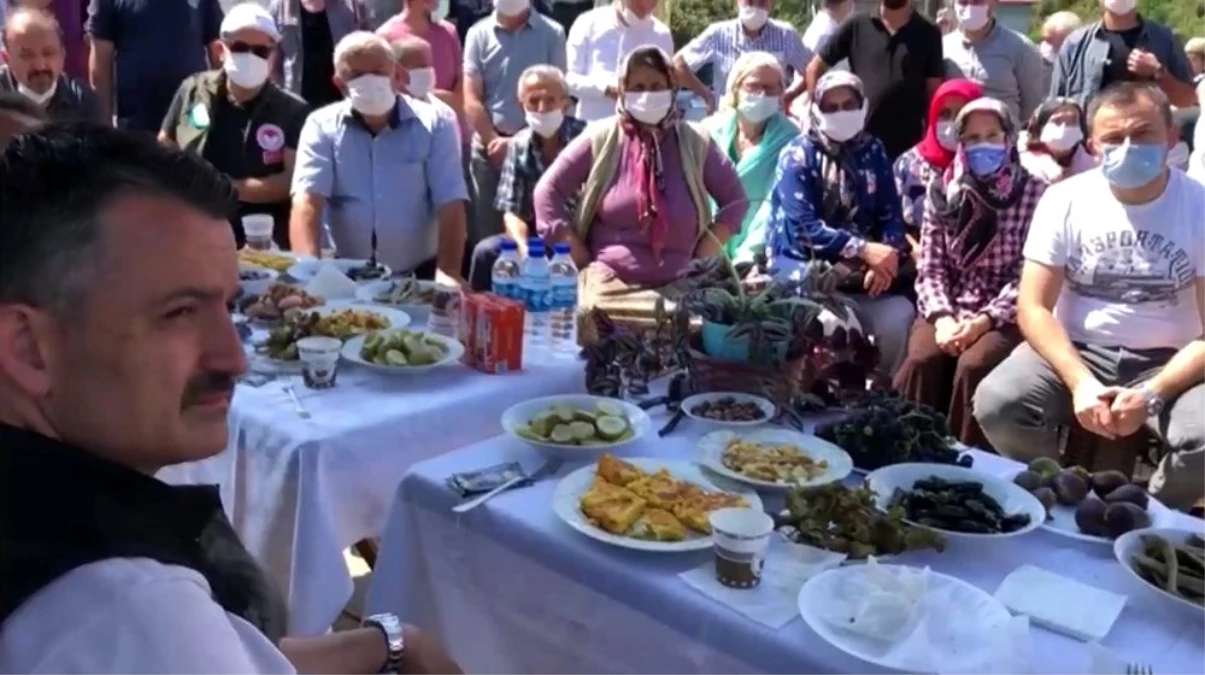 Bakan Pakdemirli Giresun\'un Sayca köyünde fındık üreticileri ile buluştu