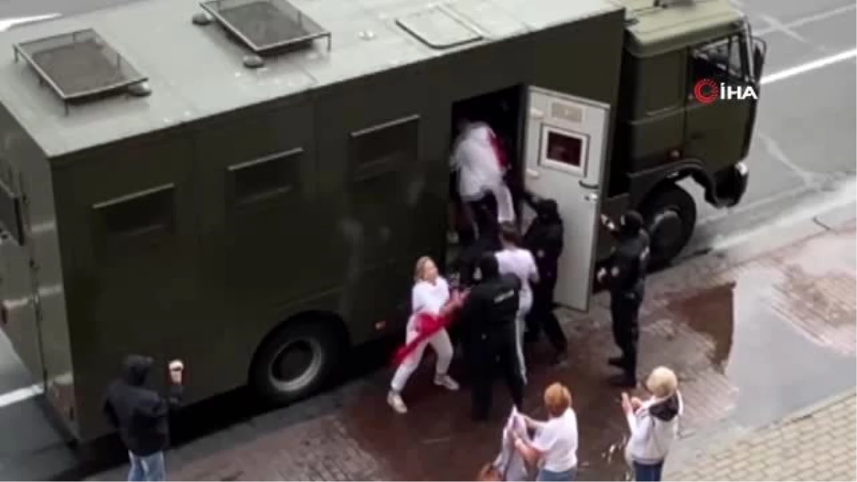 Belarus\'ta muhalefetin mitinginde yine olaylar çıktı