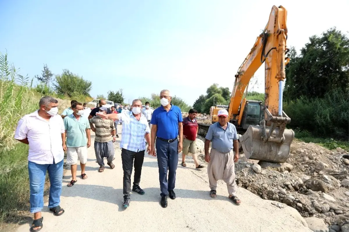 Mezitli Belediyesi, tehlikeli geçitte çalışmalara başladı