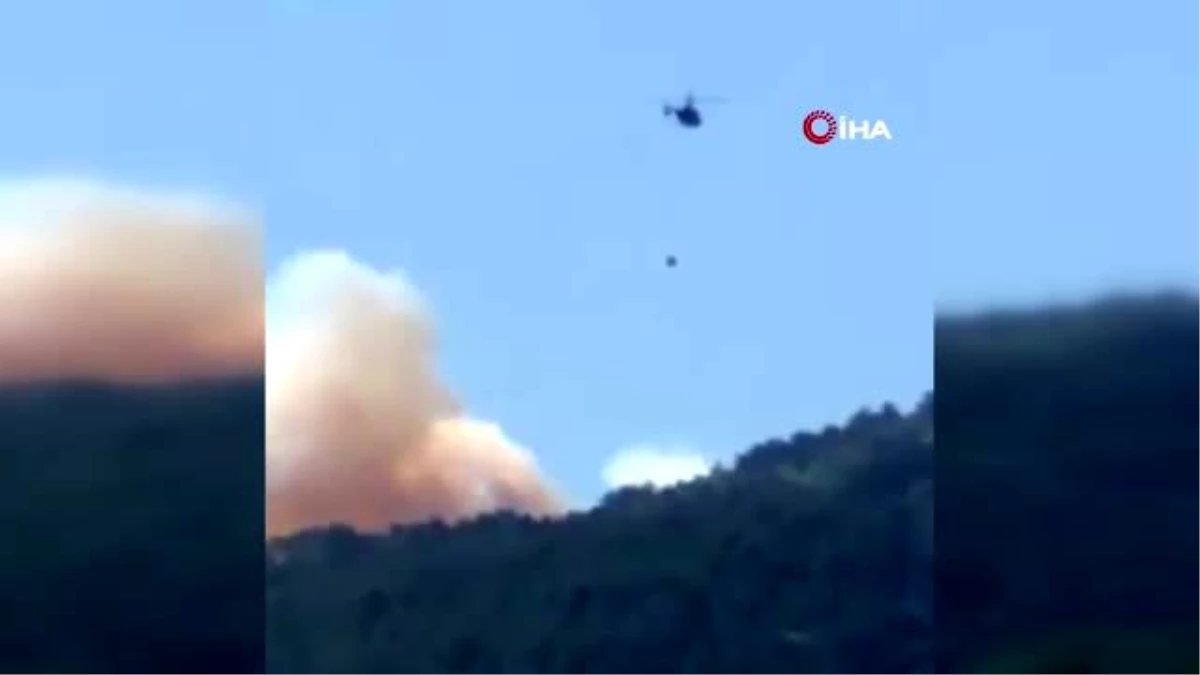 Zonguldak\'ta Orman yangını ekipler söndürme çalışmalarımı sürdürüyor
