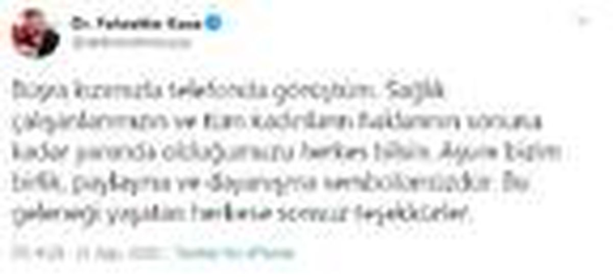 Bakan Koca\'dan Büşra hemşireye destek