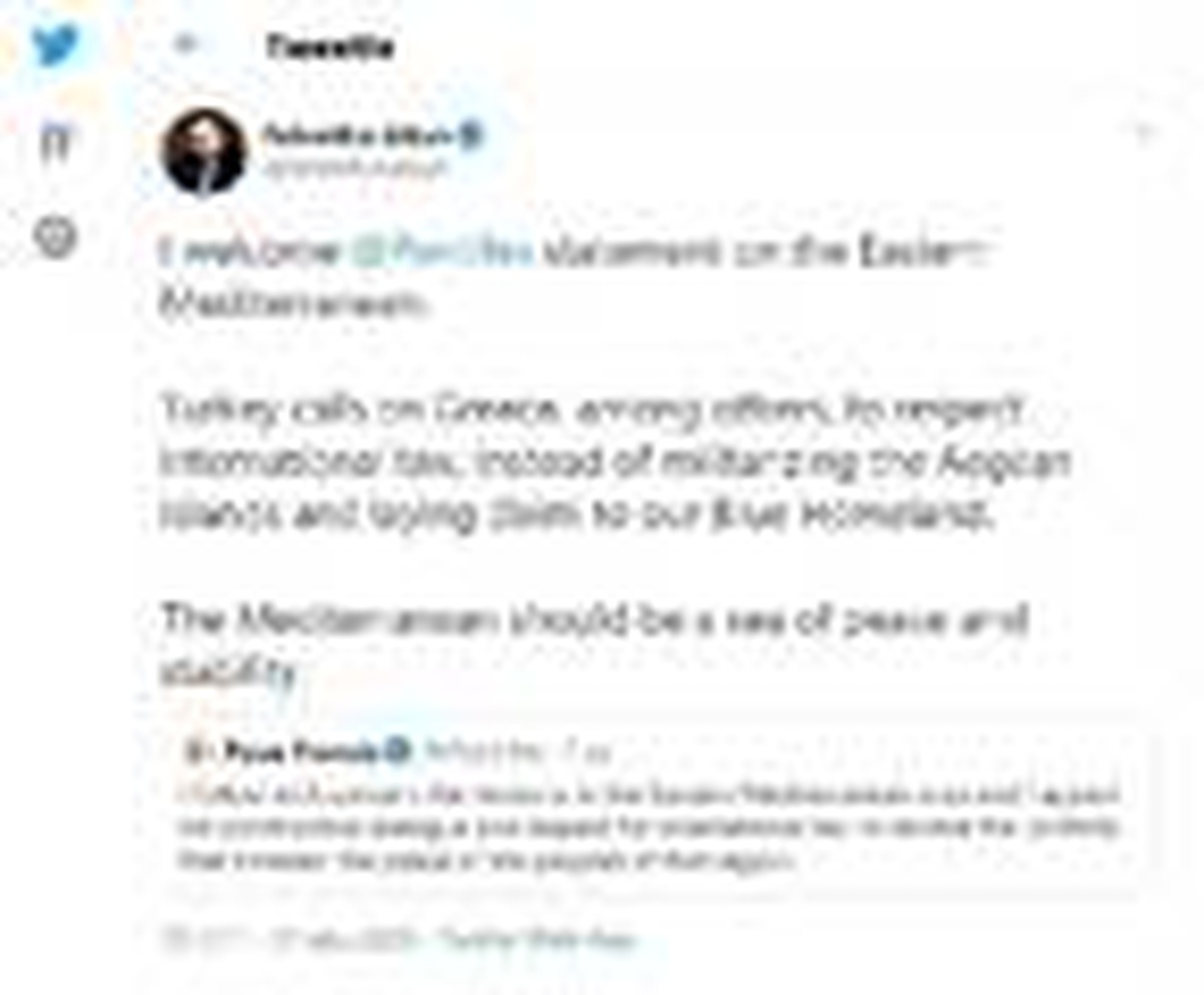 Fahrettin Altun: Papa Francis\'in Doğu Akdeniz açıklamalarını memnuniyetle karşılıyorum