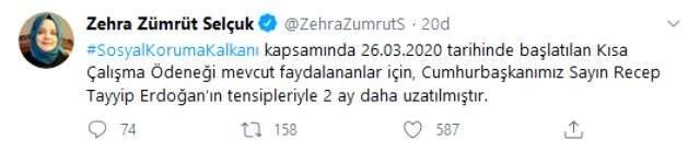 Son Dakika: Kısa çalışma ödeneği 2 ay daha uzatıldı Son Dakika: Kısa çalışma ödeneği 2 ay daha uzatıldı