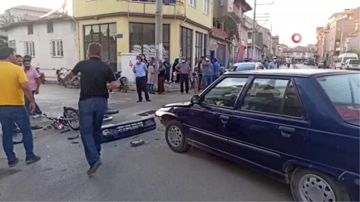 İki saat önce aldığı motosikletiyle kaza yaptı, ağır yaralandı