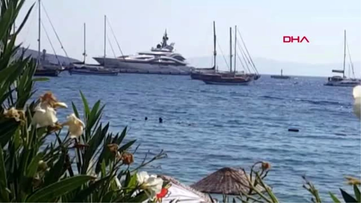 MUĞLA Kraliyet ailesinin dev yatı \'Al Lusail\' Bodrum\'a geldi