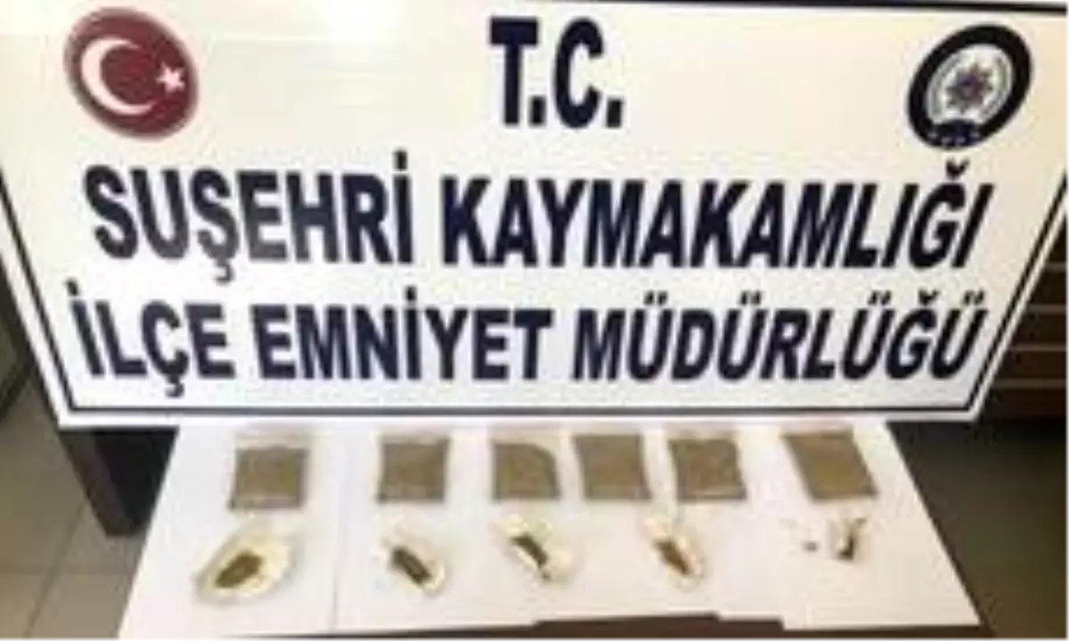 Suşehri\'nde 3 kilo 92 gram toz esrar ele geçirildi