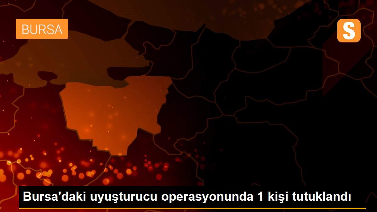 Bursa\'daki uyuşturucu operasyonunda 1 kişi tutuklandı