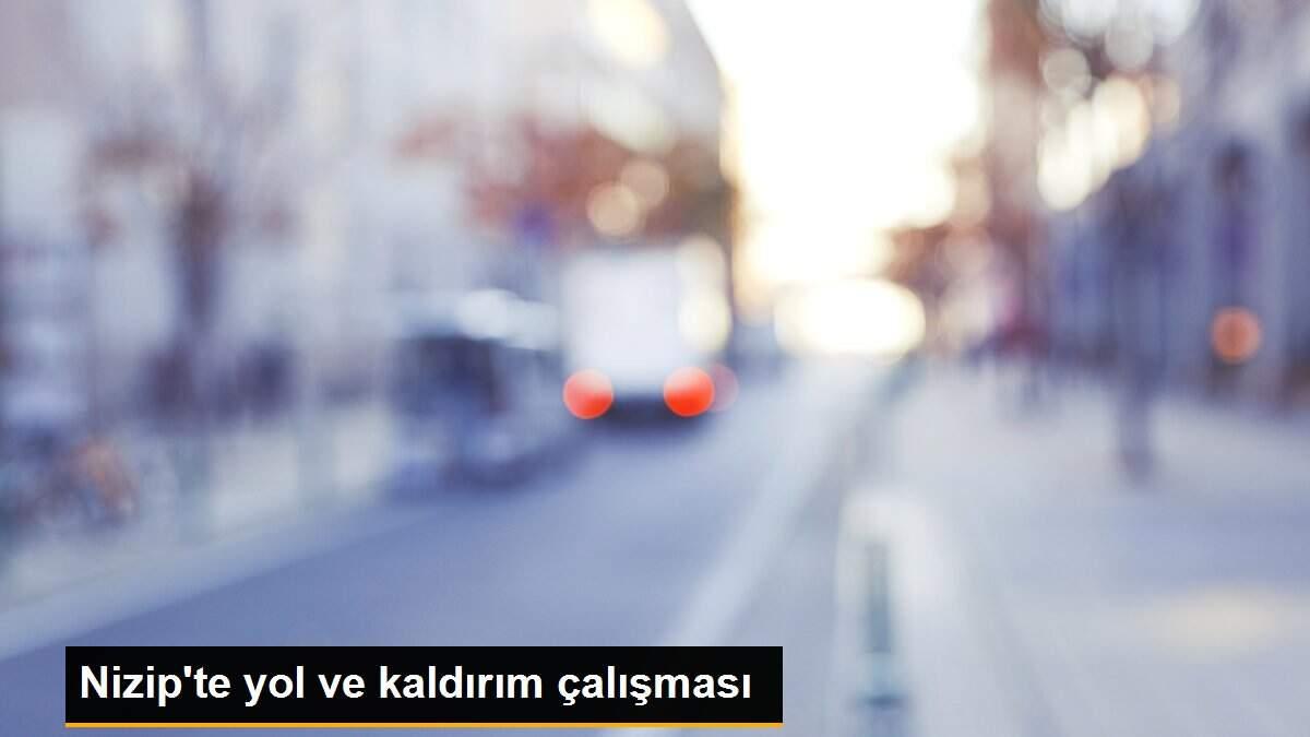 Nizip\'te yol ve kaldırım çalışması