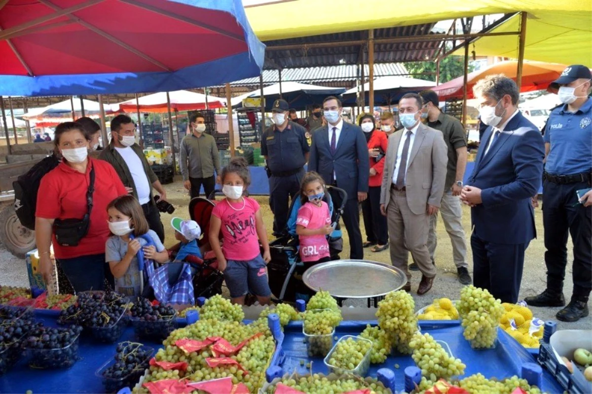 Vali Şentürk\'ten Gölpazarı pazarında Covid 19 denetimi