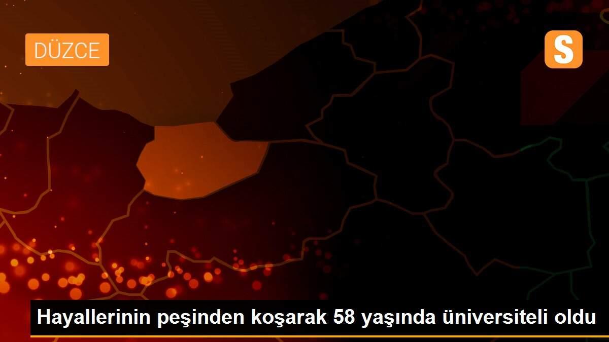 Hayallerinin peşinden koşarak 58 yaşında üniversiteli oldu