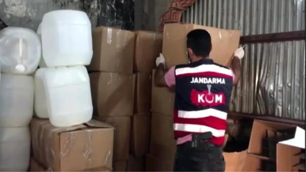 Jandarmanın operasyonunda 7 bin 220 litre sahte içki ele geçirildi