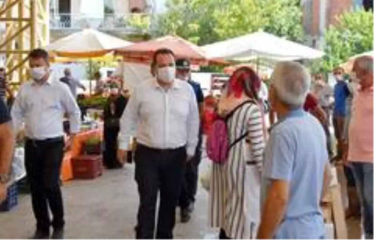 Başkan Dutlulu, maske ve mesafe denetimi yaptı