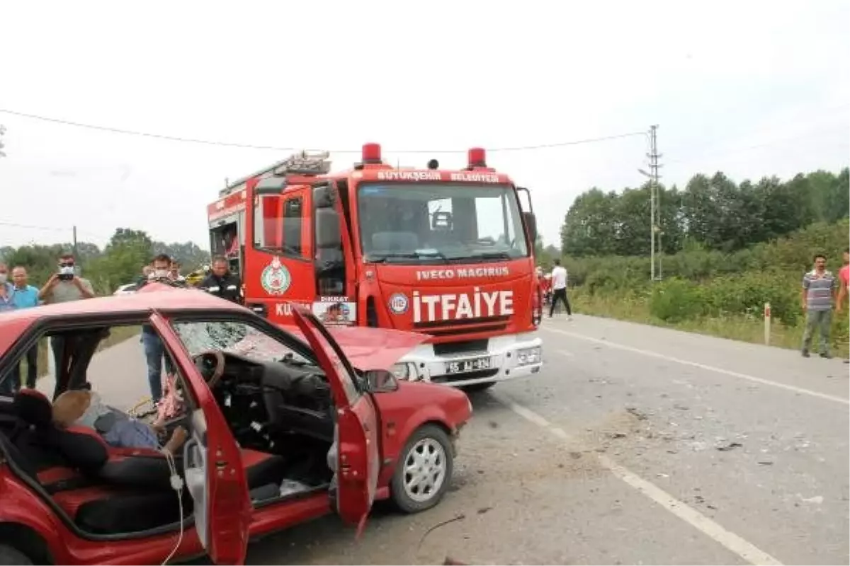 Son dakika! Otomobiller kafa kafaya çarpıştı: 1 ölü, 5 yaralı