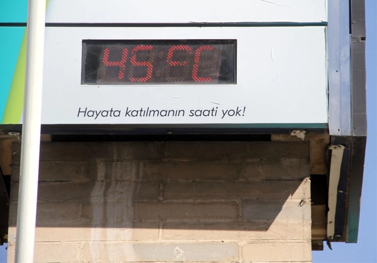 Termometrelerin 45 dereceyi gösterdiği Elazığ\'da vatandaşlar gölgelik alanlara sığındı