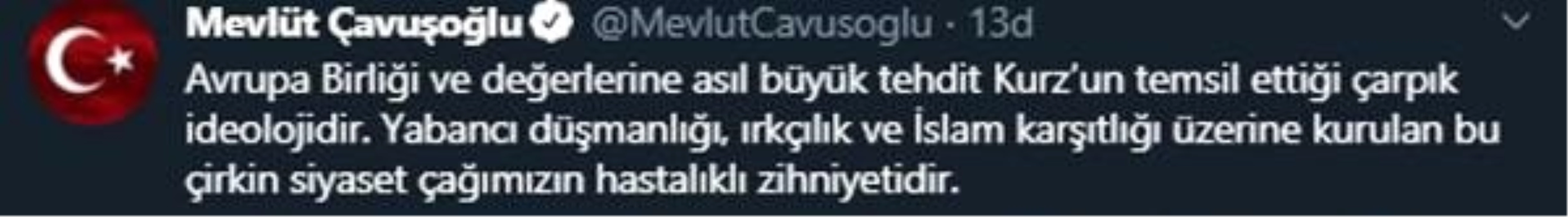 Son dakika haber: Bakan Çavuşoğlu\'ndan, Avusturya Başbakanı Kurz\'a tepki