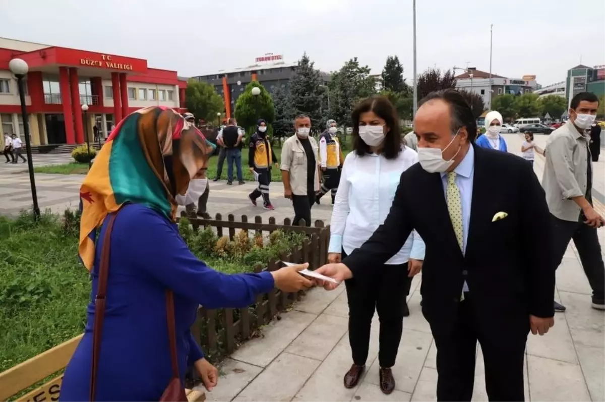 Düzce\'de maske mesafe denetimi yapıldı