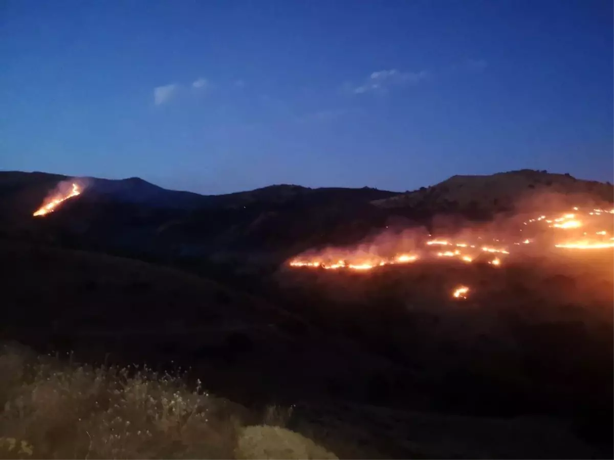 Son dakika haber: Sivas\'ta korkutan ot yangını