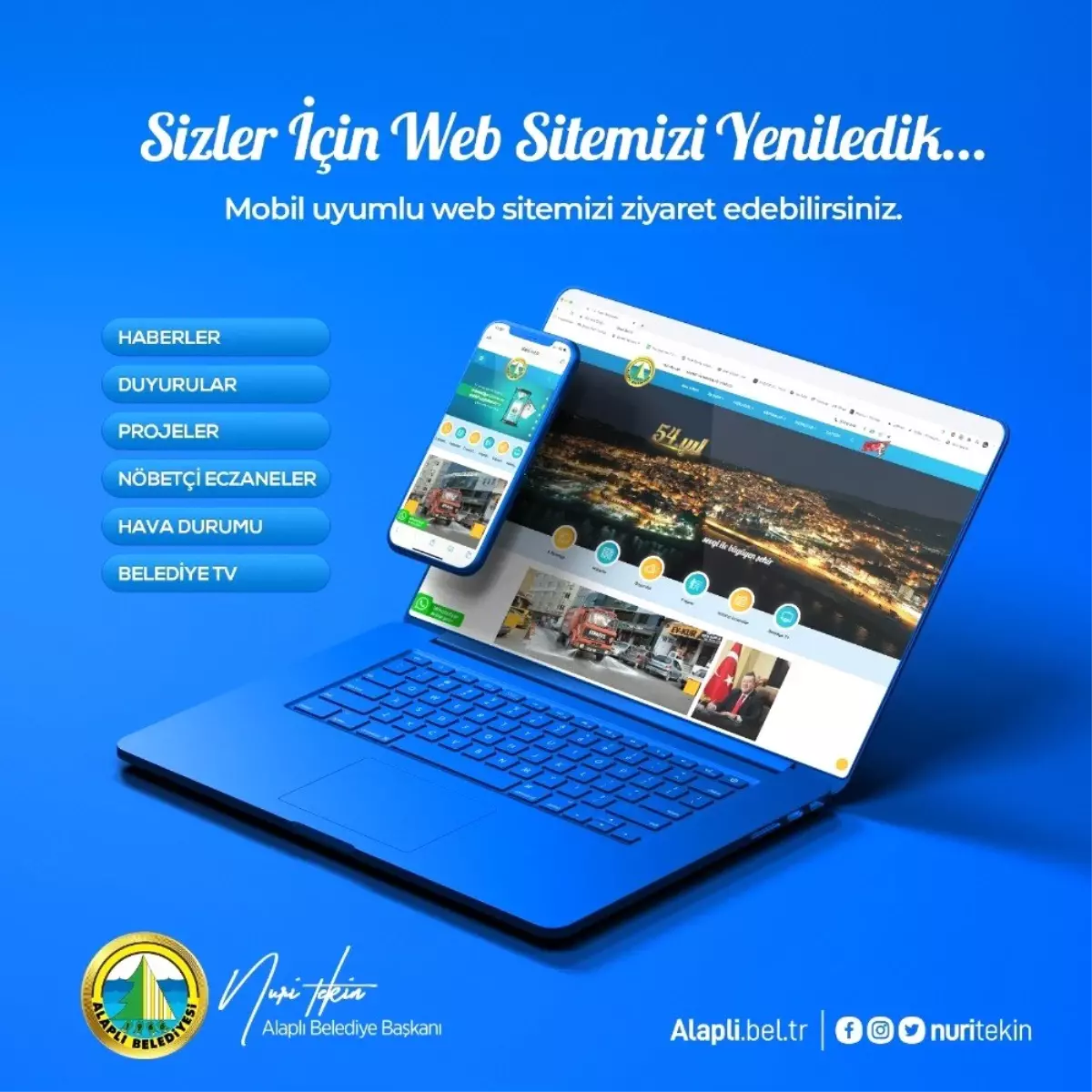 Alaplı Belediyesi web sitesini yeniledi