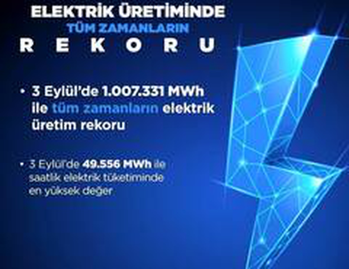 Bakan Dönmez, tüm zamanların elektrik üretim rekorunun kırıldığını açıkladı