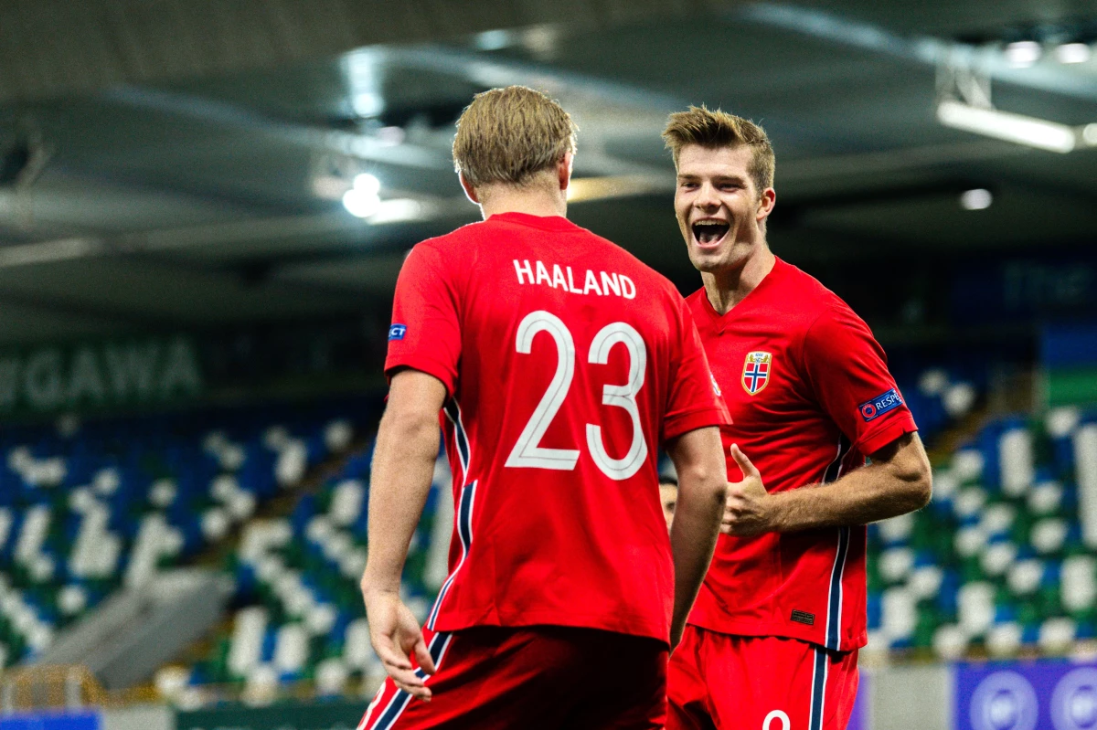 Sörloth\'un 2 gol atıp 1 de asist yaptığı maçta Norveç, Kuzey İrlanda\'yı 5-1 yendi