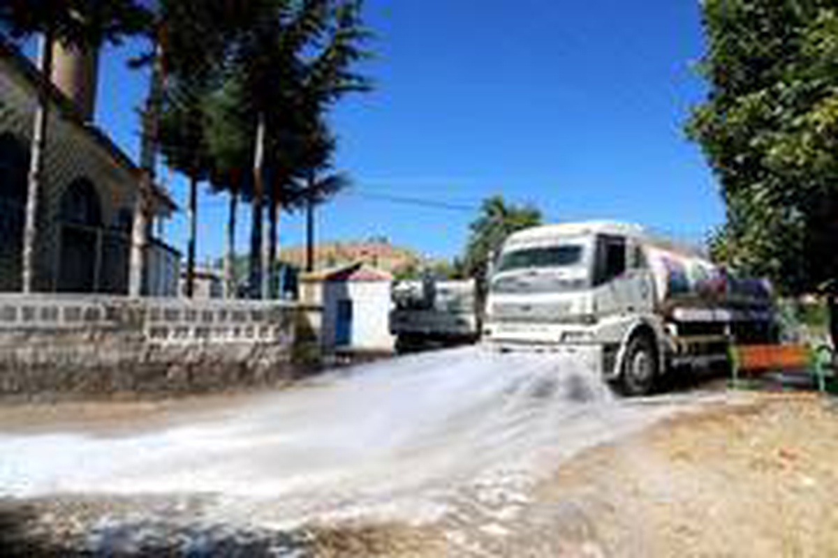 Kırsal mahallelerde genel temizlik çalışması