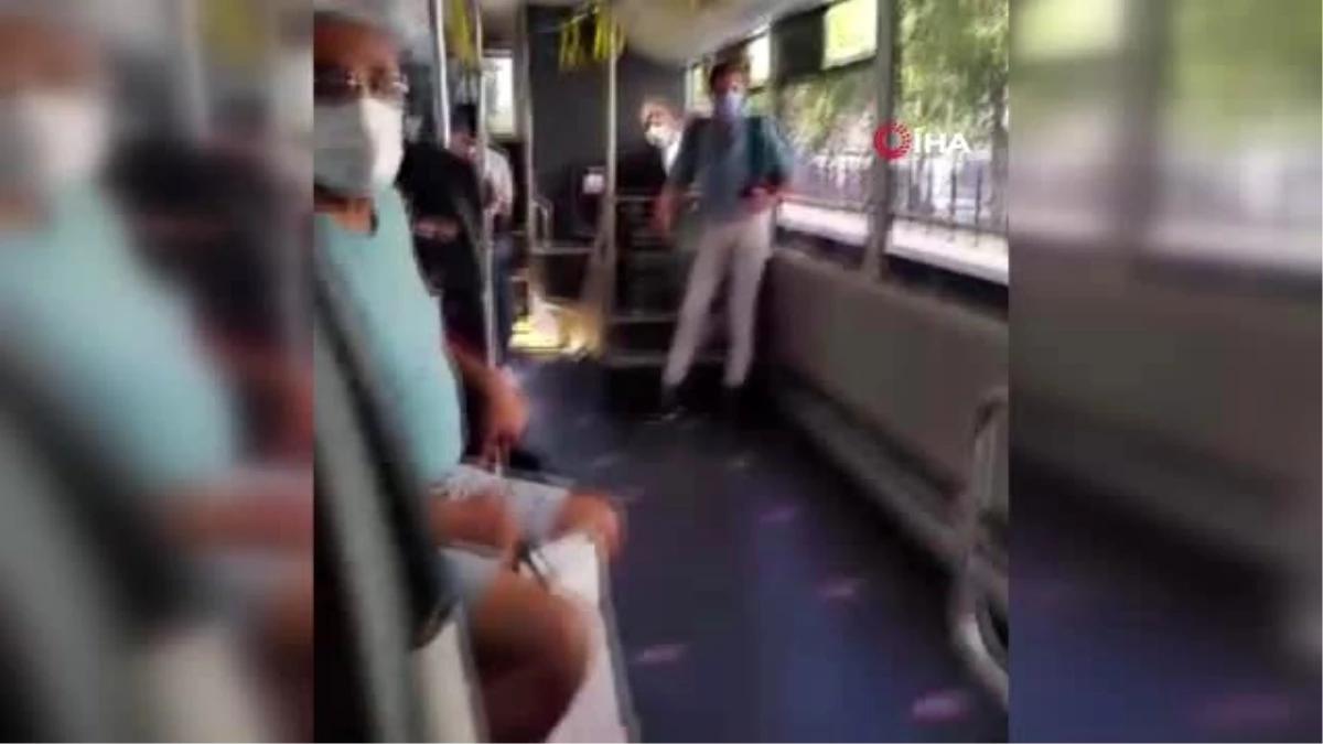 Otobüs şoförü ile öğrencinin "Boş akbil" tartışması