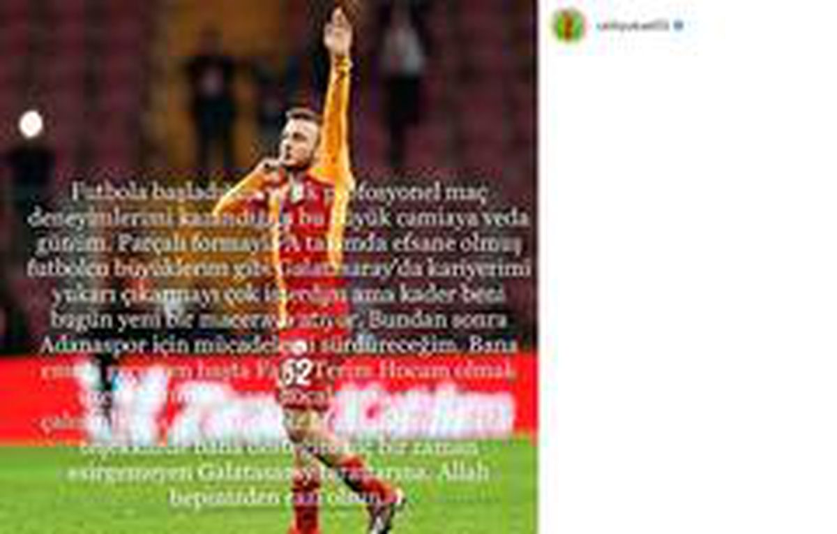 Son dakika haberi | Celil Yüksel\'den Galatasaray\'a veda