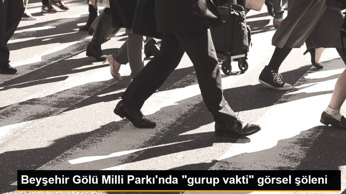 Beyşehir Gölü Milli Parkı\'nda "gurup vakti" görsel şöleni