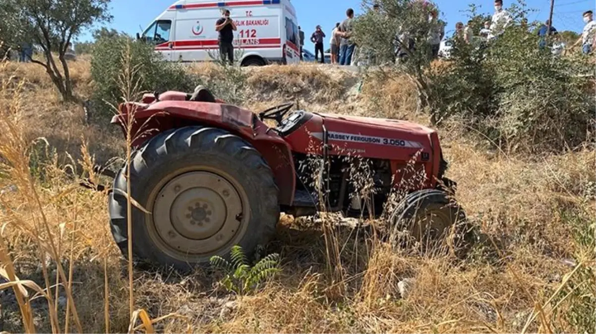 Şarampole devrilen traktörün sürücüsü hayatını kaybetti