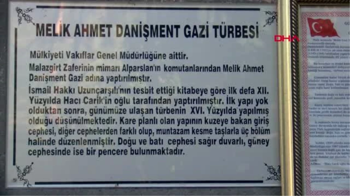 TOKAT Danişment Melik Ahmet Gazi\'nin türbesi ziyaretçilerini bekliyor