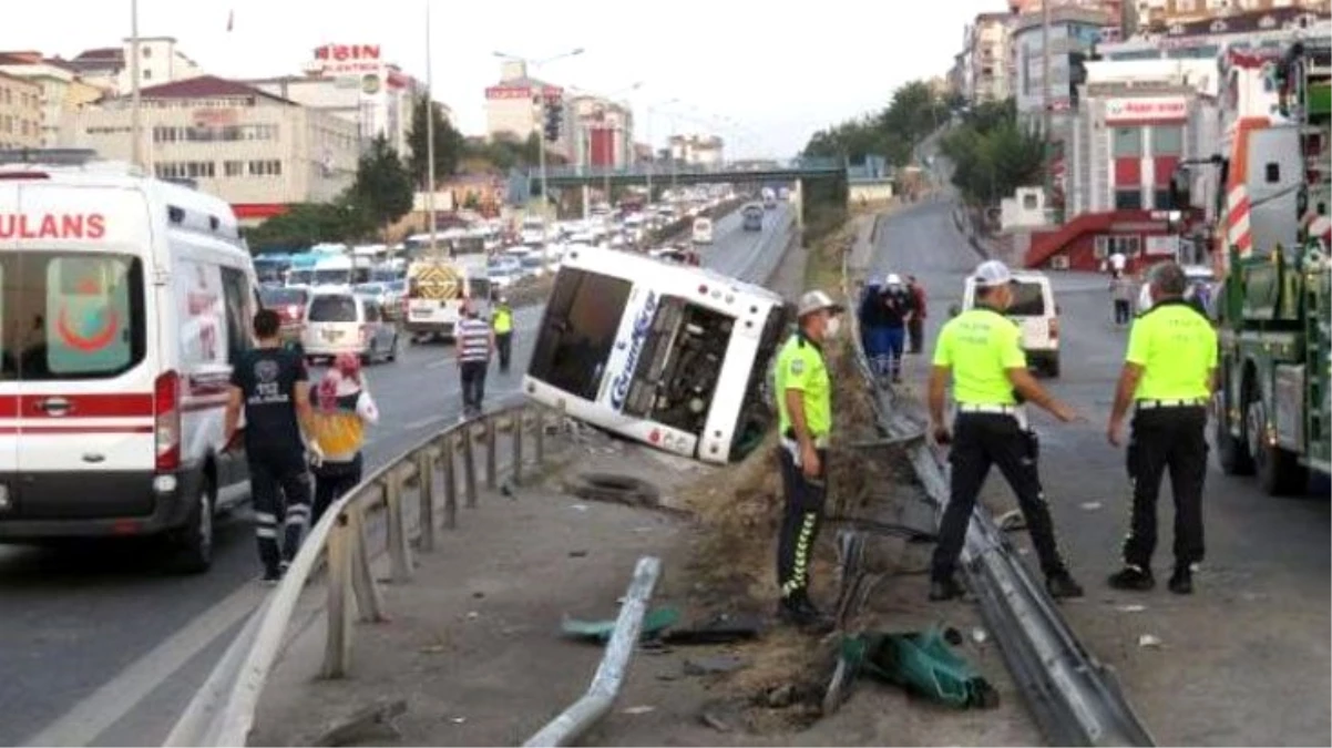 Pendik\'te 9 kişinin yaralandığı otobüs kazasında şoförün uyuduğu ortaya çıktı